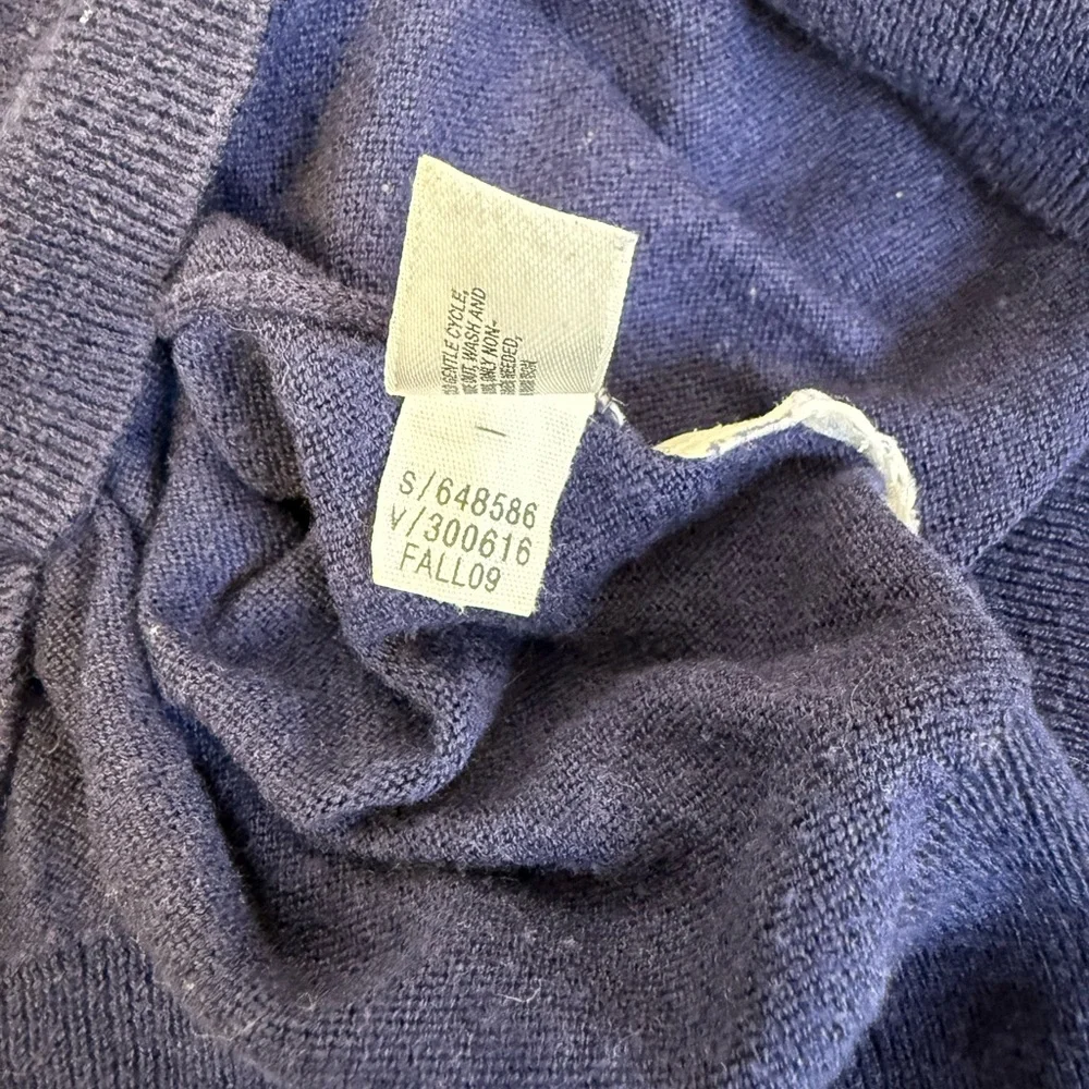 Gap V Neck Sweater Women’s Size XS Navy Blue Cotton Cashmere Blend - Picture 7 of 12